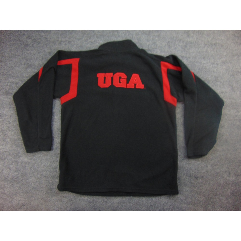 Georgia Bulldogs Quarter Zip Pullover Mens Large Nike Black Fleece UGA Bulldogs - Picture 3 of 9
